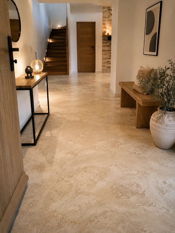 Résine décorative effet pierre contemporaine