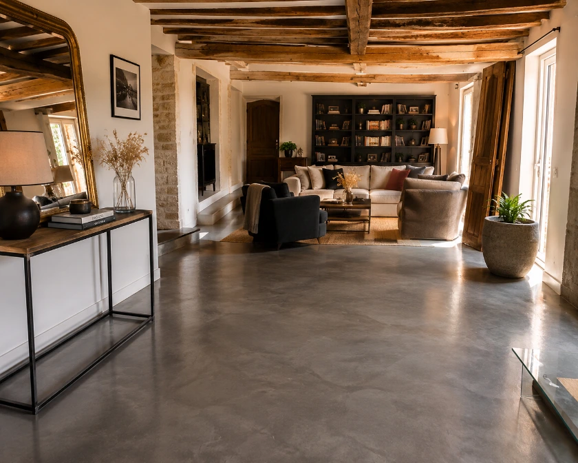 Résine décorative effet métal contemporain