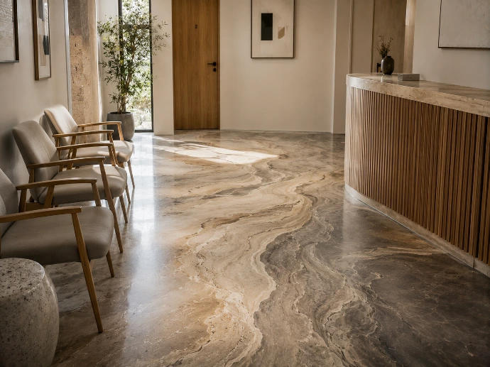 Création artistique en résine décorative sur mesure