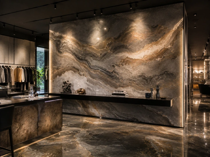 Résine décorative pour intérieur contemporain